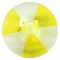 16'' Translucent Yellow & Opaque Beach Balls