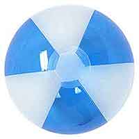 16'' Translucent Blue & Opaque Beach Balls