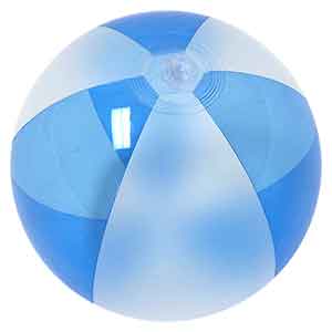 16'' Translucent Blue & Opaque Beach Balls