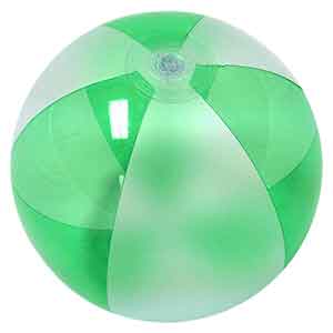 16'' Translucent Green & Opaque Beach Balls