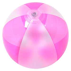 16'' Translucent Pink & Opaque Beach Balls