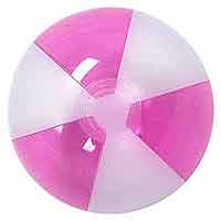 16'' Translucent Purple & Opaque Beach Balls