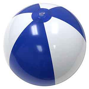 16'' Blue & White Beach Balls