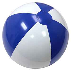 16'' Blue & White Beach Balls