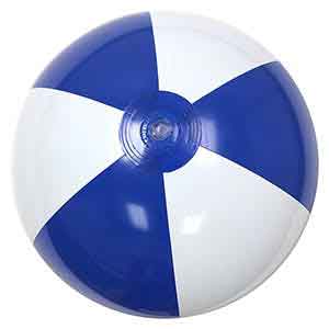 20'' Blue & White Beach Balls