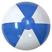 16'' Light Blue & White Beach Balls