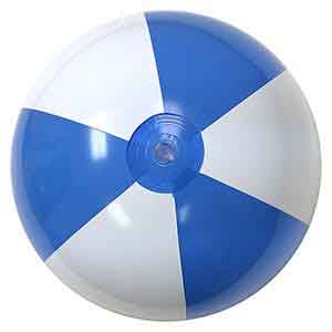 20'' Light Blue & White Beach Balls