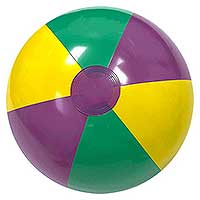 20'' Mardi Gras Beach Balls