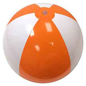 20'' Orange & White Beach Balls