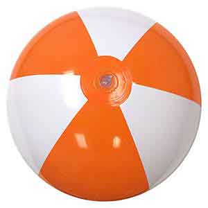 20'' Orange & White Beach Balls