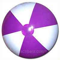 20'' Purple & White Beach Balls Direct