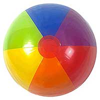 20'' Rainbow Bright Beach Balls