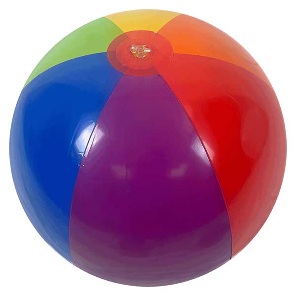20'' Rainbow Bright Beach Balls