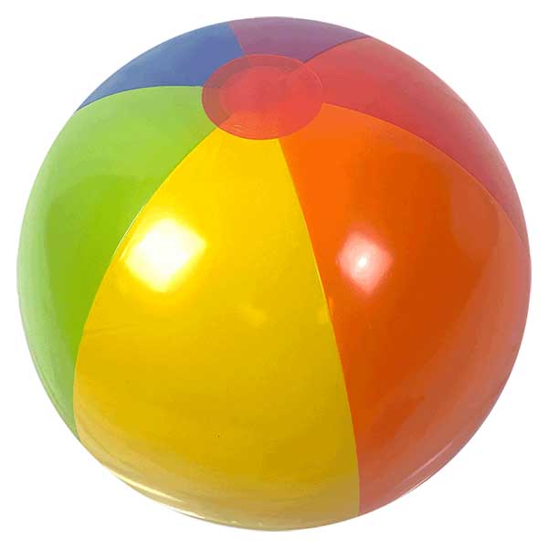 20'' Rainbow Bright Beach Balls