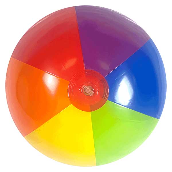 20'' Rainbow Bright Beach Balls