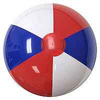 20'' Red White & Blue Beach Balls