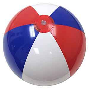 20'' Red White & Blue Beach Balls