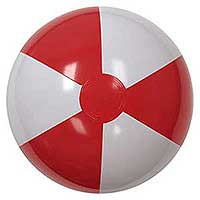 20'' Red & White Beach Balls