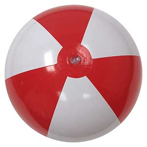 20'' Red & White Beach Balls