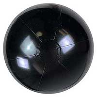 20'' Solid Black Beach Balls