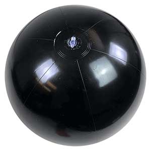 20'' Solid Black Beach Balls