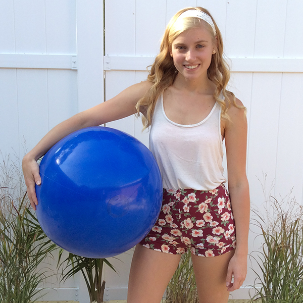 24'' Solid Blue Beach Balls