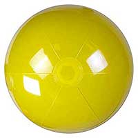 20'' Solid Yellow Beach Balls