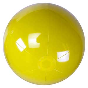 20'' Solid Yellow Beach Balls
