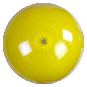 20'' Solid Yellow Beach Balls