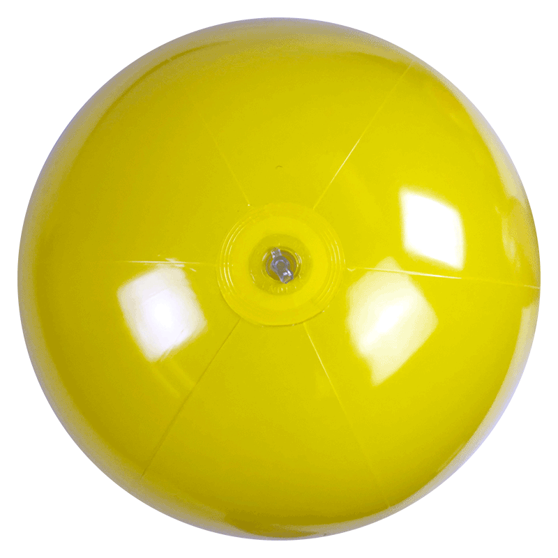 24-Inch Solid Yellow Beach Balls