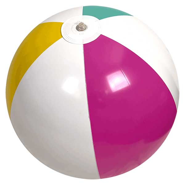 20'' Teal Hot Pink & Yellow Beach Balls