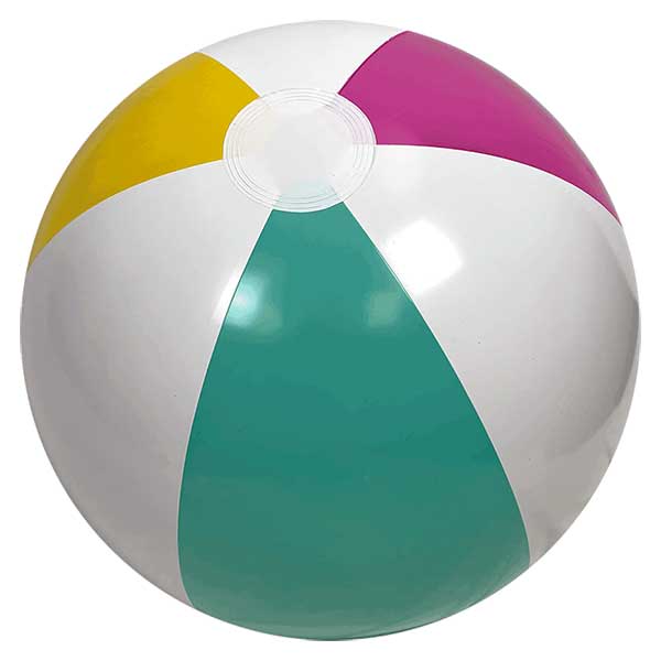 20'' Teal Hot Pink & Yellow Beach Balls