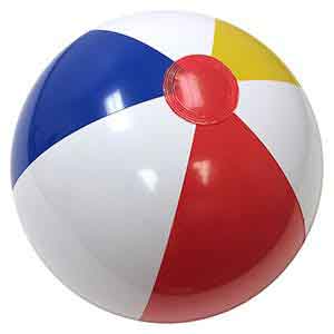 20'' Traditional Red Dot Beach Balls