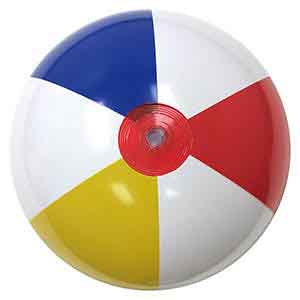 20'' Traditional Red Dot Beach Balls