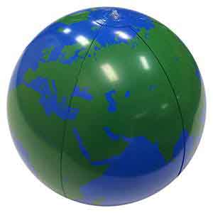 20'' World Globe Blue Ocean Beach Balls