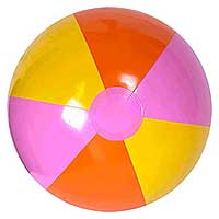 20'' Orange Pink & Yellow Beach Balls