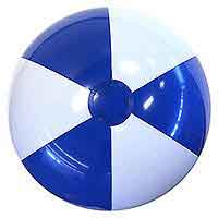 24'' Blue & White Beach Balls