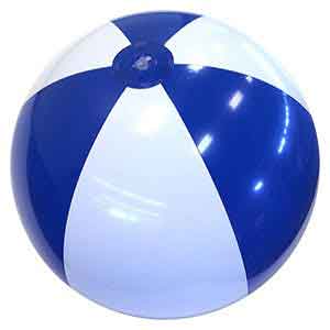 24'' Blue & White Beach Balls