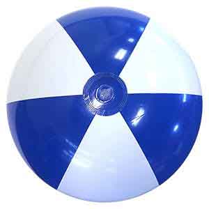 24'' Blue & White Beach Balls