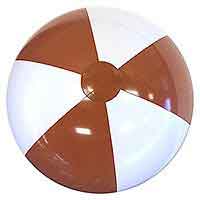 24'' Brown & White Beach Balls