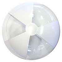 20'' Clear & White Beach Balls