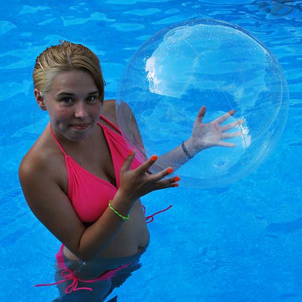 24'' Crystal Clear Beach Balls