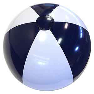 20'' Navy & White Beach Balls