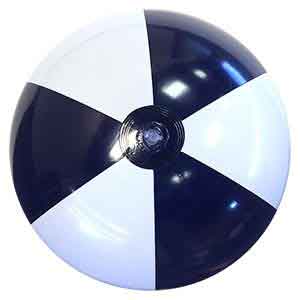 24'' Navy & White Beach Balls