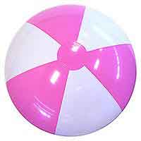 20'' Pink & White Beach Balls