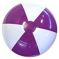 24'' Purple & White Beach Balls