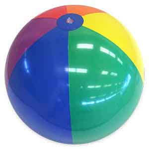 24'' Rainbow Bright Beach Balls