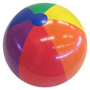 24'' Rainbow Bright Beach Balls