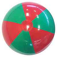 24'' Red & Green Beach Balls Direct