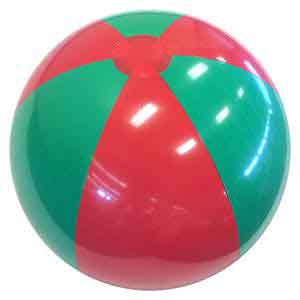 24'' Red & Green Beach Balls Direct